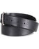 Image #2 - American Worker Men's Distressed Leather Belt, Black, hi-res