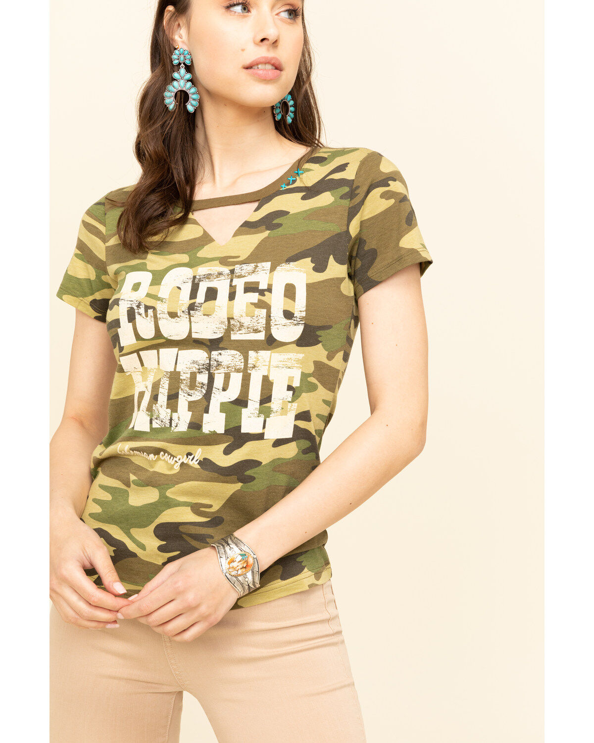 Image #5 - Bohemian Cowgirl Women's Camo Rodeo Hippie Graphic Tee, , hi-res