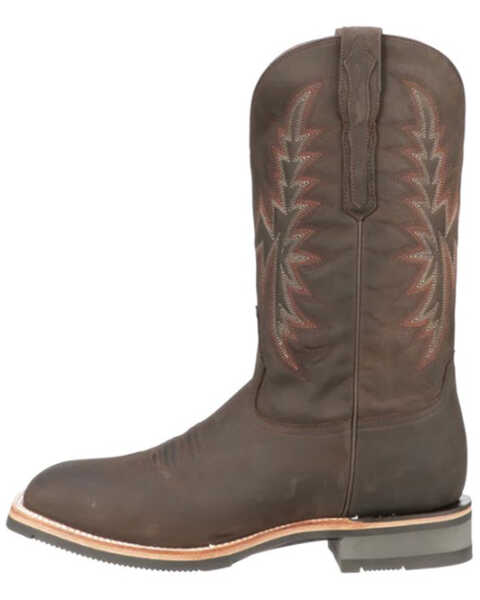 Lucchese Men's Rudy Waterproof Wester Boot - Broad Square Toe, Brown, hi-res