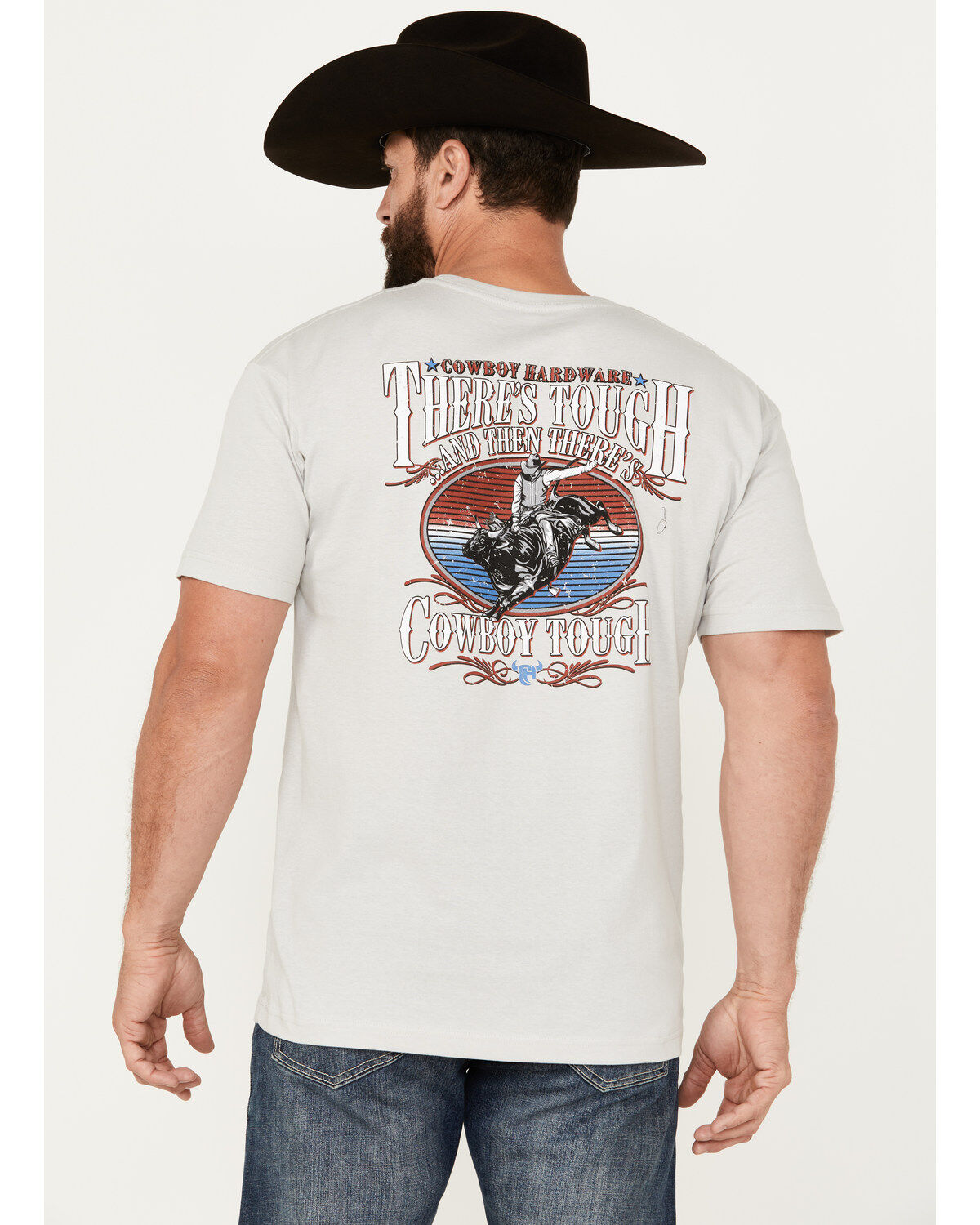 Image #4 - Cowboy Hardware Men's There's Tough Short Sleeve Graphic T-Shirt, , hi-res