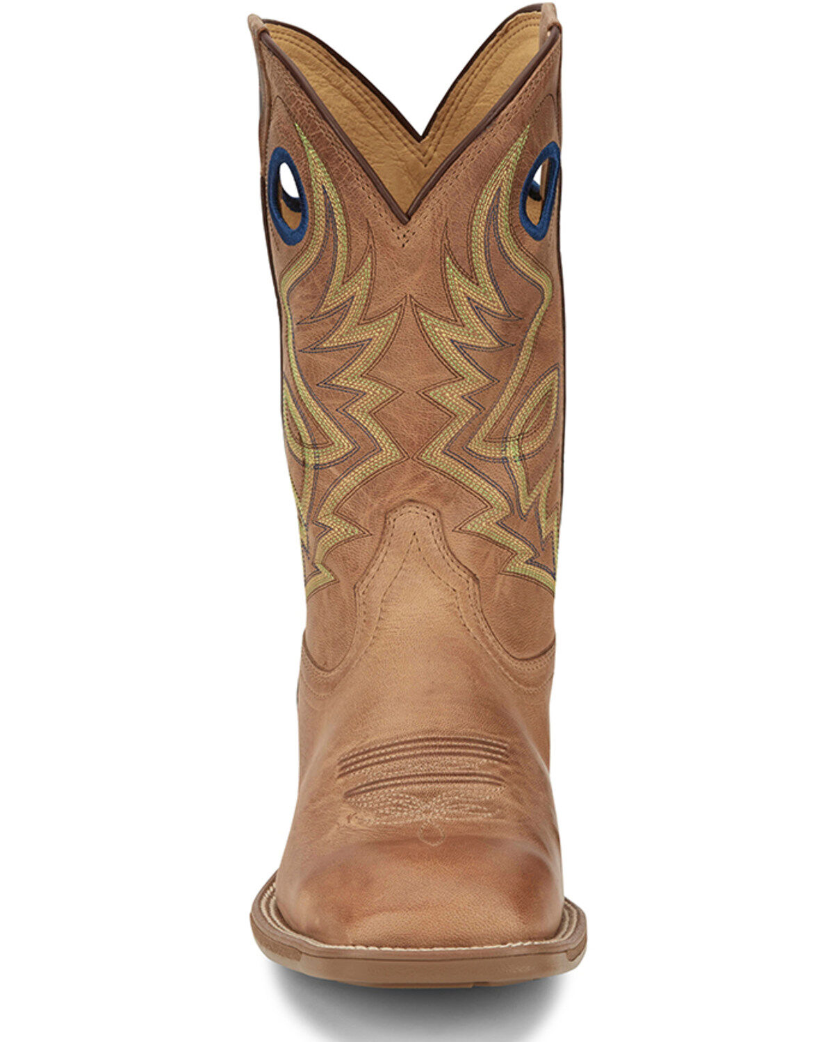 Image #4 - Justin Men's Pickett Western Boots - Broad Square Toe, Tan, hi-res
