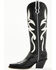 Image #3 - Wonderwest Women's Genoeva Tall Western Boots - Snip Toe, Black/white, hi-res