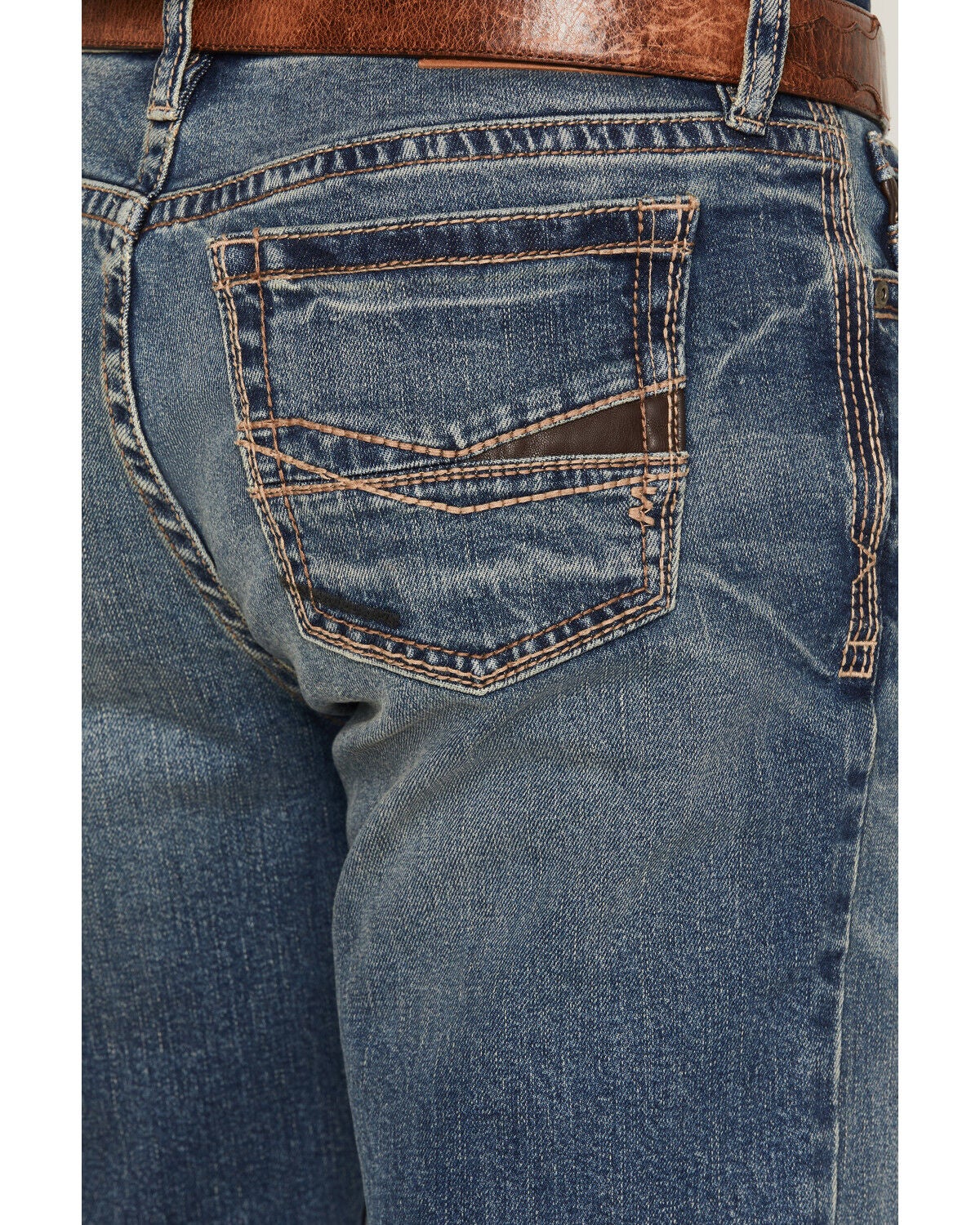 Image #4 - Cody James Men's Ledger Wash Yukon Relaxed Straight Stretch Denim Jeans, Medium Wash, hi-res