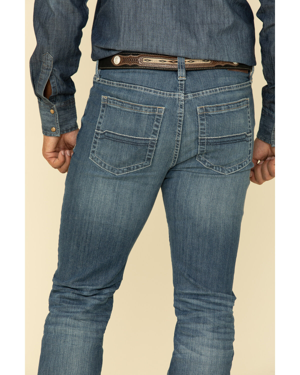 Image #5 - Cody James Men's Fisticuff Stackable Medium Wash Stretch Straight Jeans, , hi-res