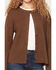 Image #3 - Originality Women's Long Sleeve Button-Down Cardigan, Brown, hi-res
