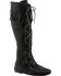 Minnetonka Men's Lace-Up Suede Knee High Boots, Black, hi-res