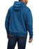 Image #2 - Ariat Men's Logo Graphic Hooded Sweatshirt - Big, Blue, hi-res