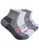 Image #3 - Timberland PRO Women's Contrast Logo Quarter Socks - 6 Piece, Multi, hi-res