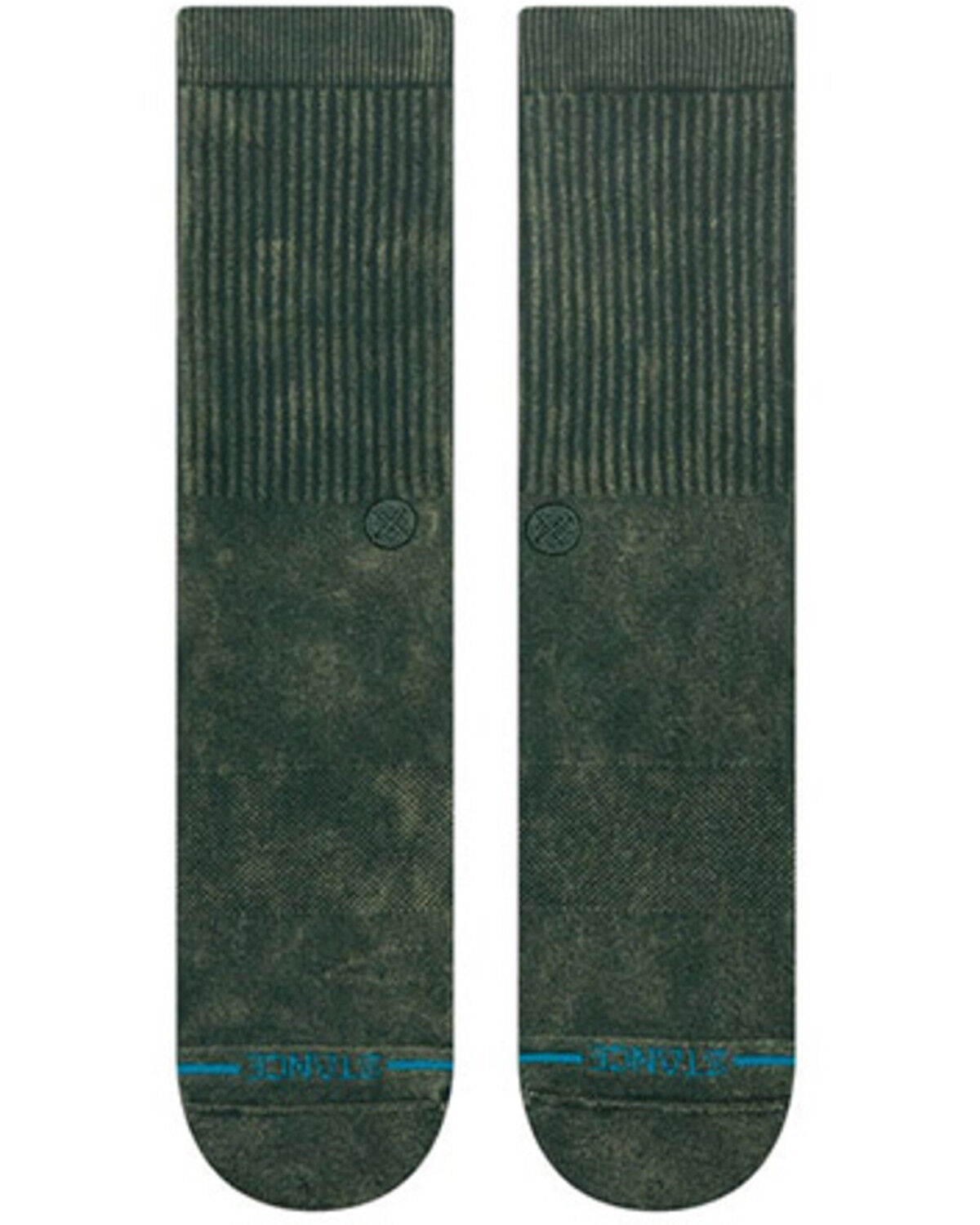 Image #3 - Stance Men's Icon Crew Socks, Dark Green, hi-res