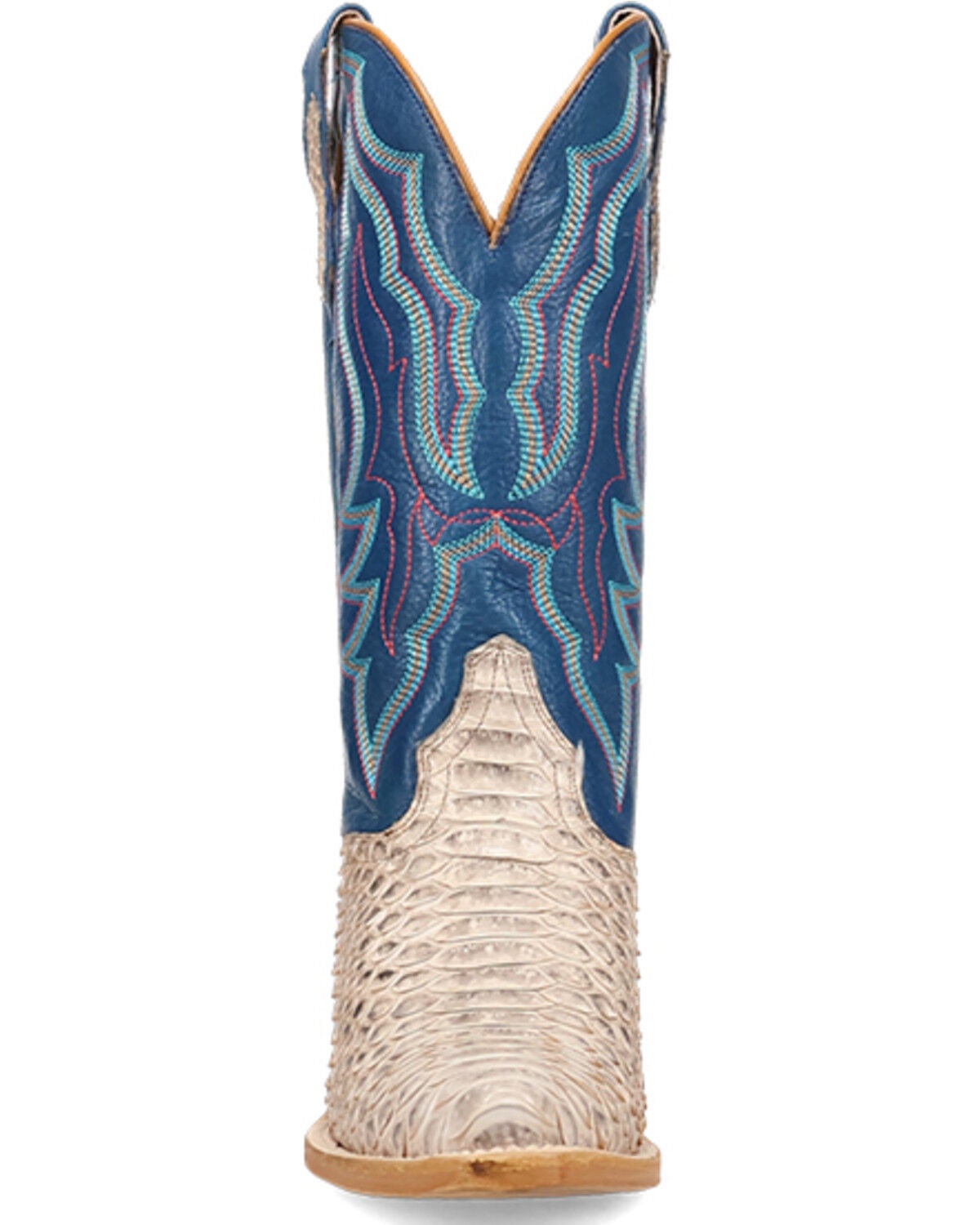 Image #4 - Dan Post Women's Petunia Dream Exotic Python Western Boots - Round Toe, Cream, hi-res