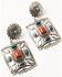 Image #2 - Shyanne Women's American Heritage Concho Earrings, Silver, hi-res