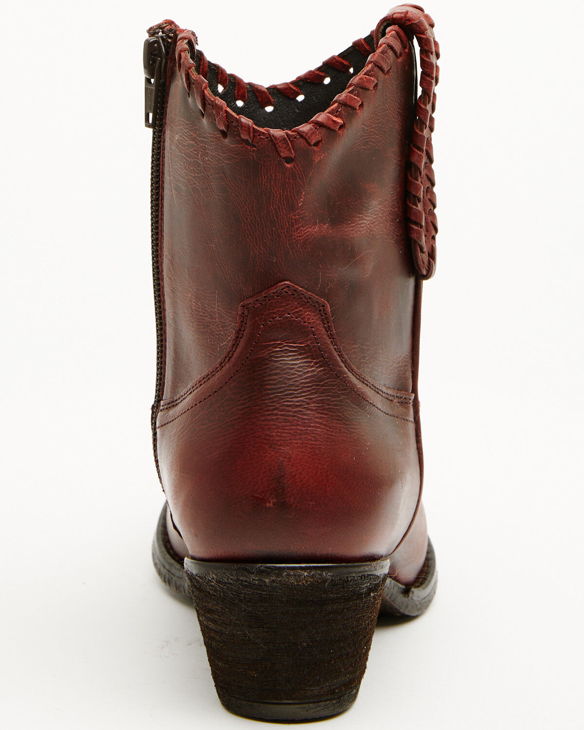 Image #4 - Shyanne Women's Sawyer Omaha Goat Western Fashion Booties - Round Toe, Red, hi-res