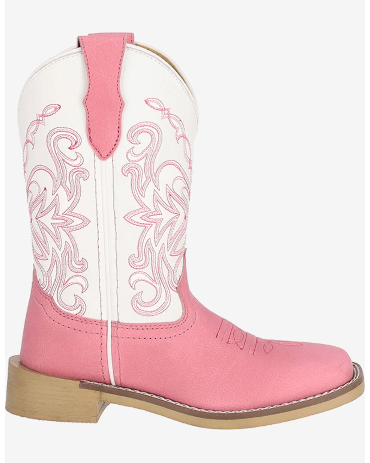 Image #2 - Smoky Mountain Little Girls' Georgia Girl Western Boots - Broad Square Toe, Pink, hi-res