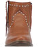 Image #4 - Dingo Women's Destry Studded Fringe Western Fashion Booties - Round Toe, Camel, hi-res