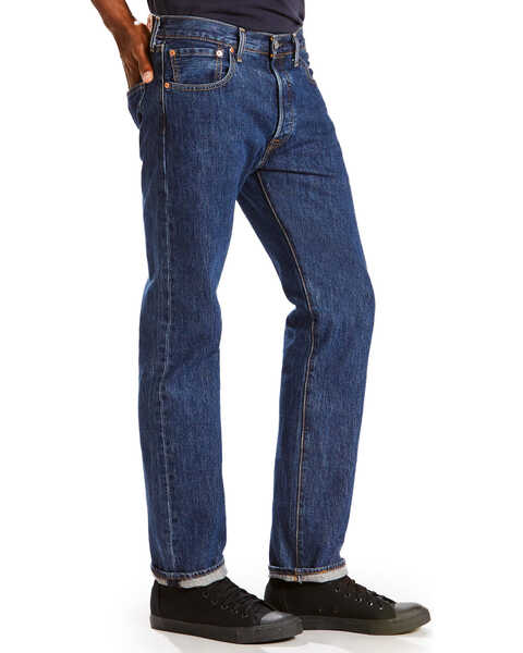 Levi's Men's 501 Original Straight Leg Jeans , Dark Blue, hi-res