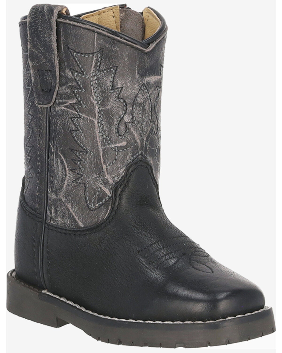 Smoky Mountain Infant Kids' Autry Western Boots - Broad Square Toe, Black, hi-res