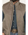 Image #3 - Cinch Men's Bonded Concealed Carry Vest, Brown, hi-res