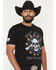 Image #2 - Grunt Style Men's Crossed Rifle Skull Short Sleeve Graphic T-Shirt, Black, hi-res