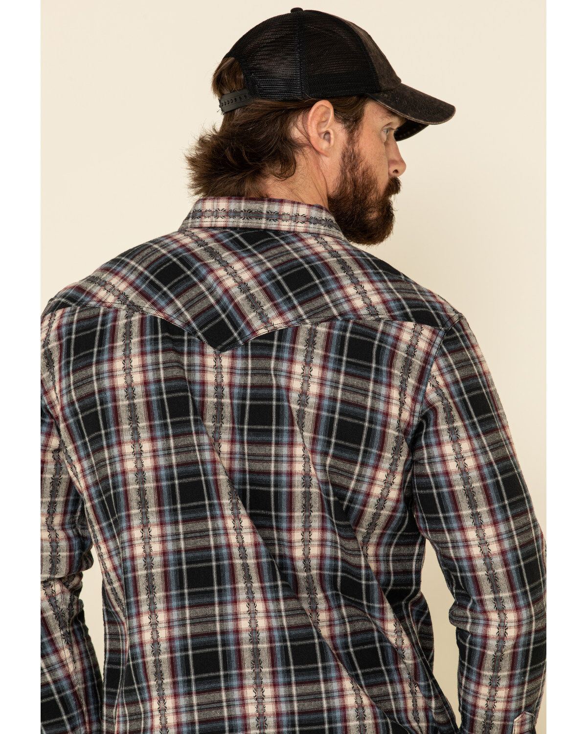 Image #5 - Moonshine Spirit Men's Ritual Large Dobby Plaid Long Sleeve Western Flannel Shirt , , hi-res