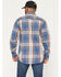 Image #4 - Carhartt Men's FR Force® Loose Fit Twill Plaid Print Long Sleeve Button-Down Work Shirt, Dark Blue, hi-res