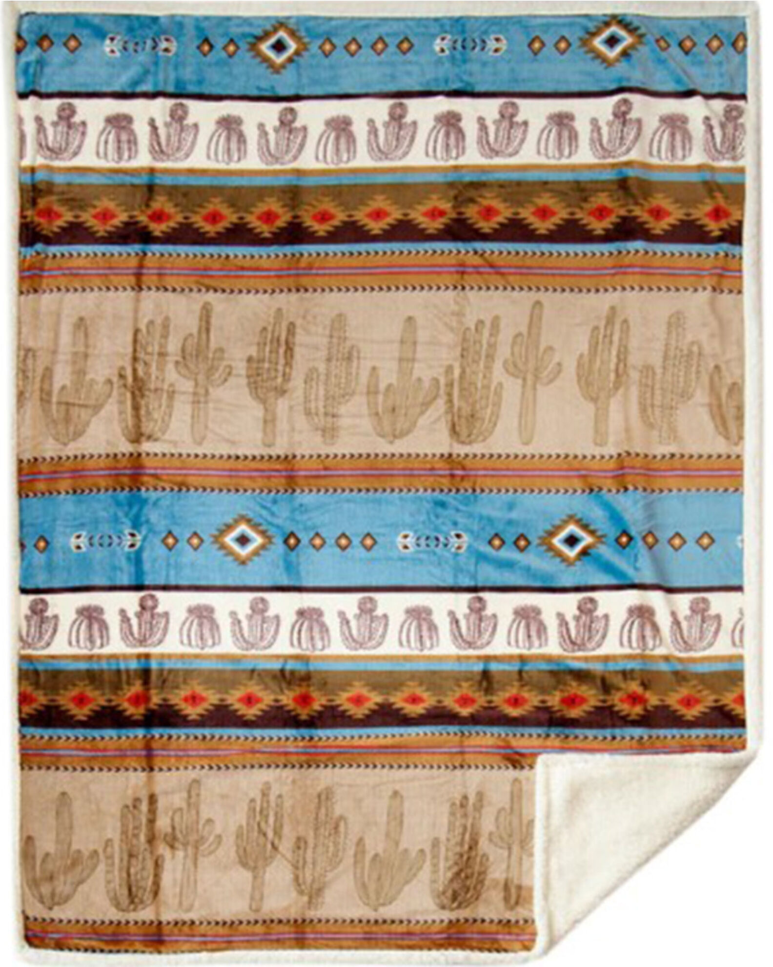 Product Name Carstens Home Cactus Plush Sherpa Throw