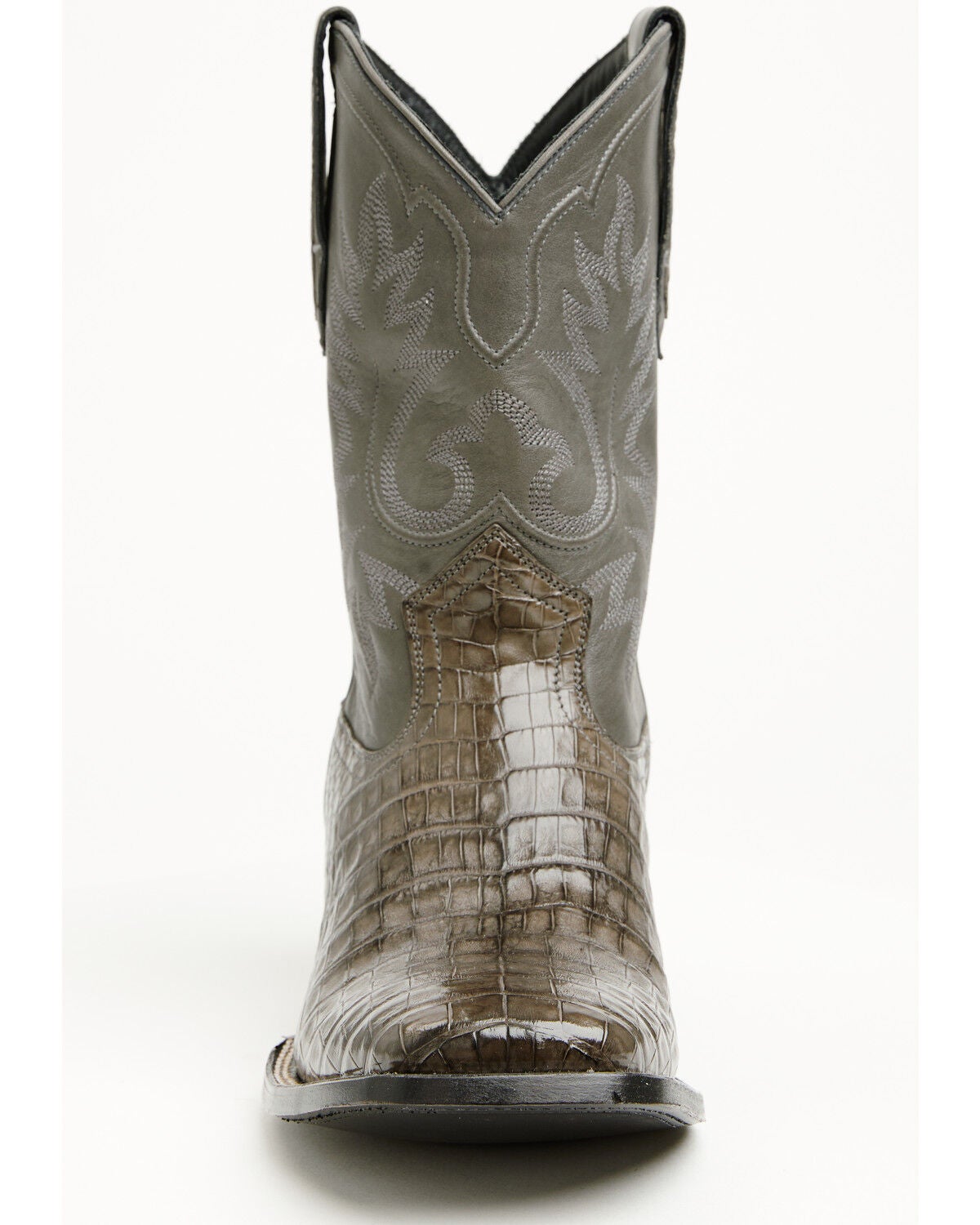 Image #4 - Cody James Black 1978&reg; Men's The Hayward Exotic Caiman Belly Western Boots - Broad Square Toe, Grey, hi-res