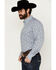 Image #2 - Wrangler Men's Classics Paisley Print Long Sleeve Button-Down Western Shirt - Tall, Blue, hi-res