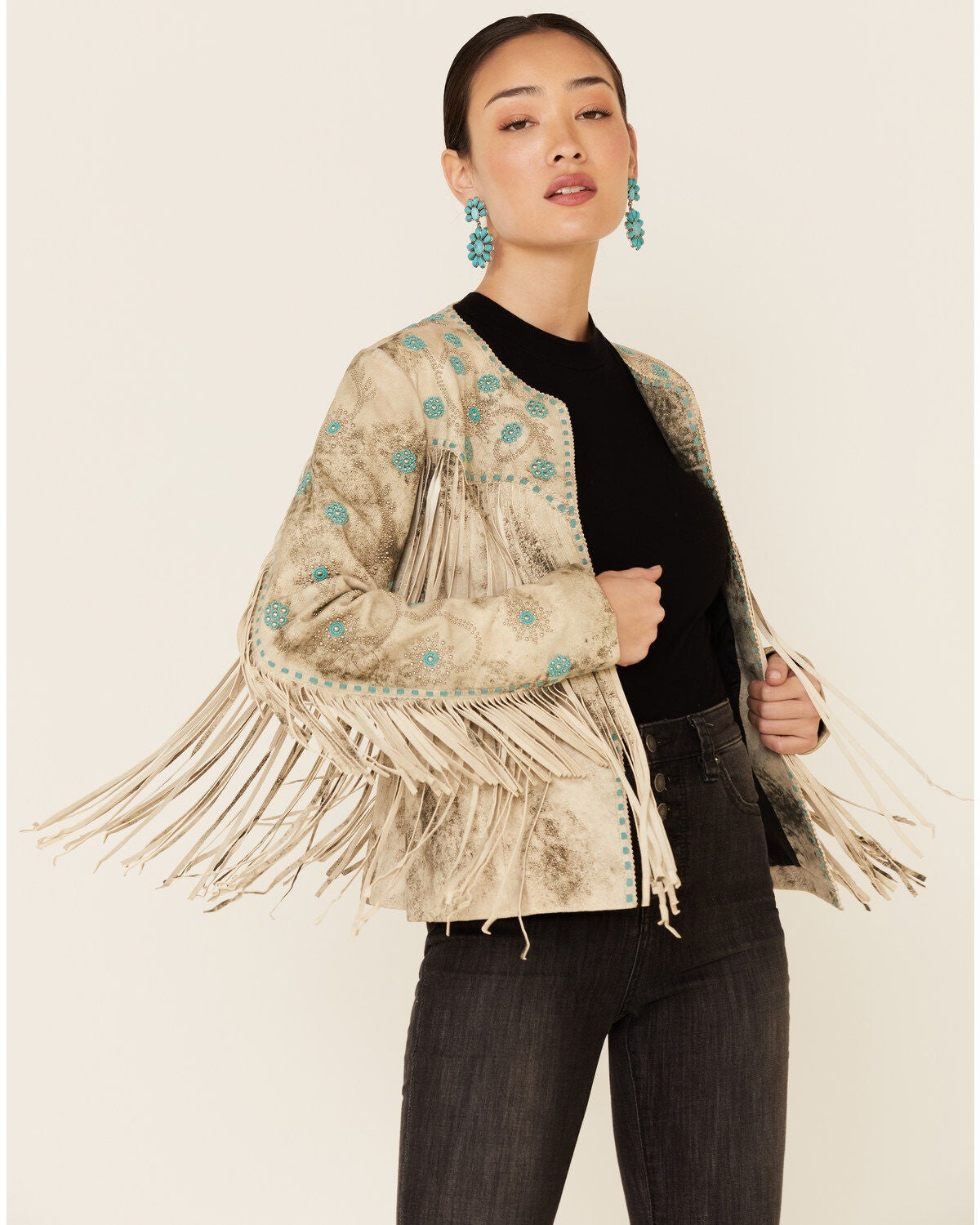 scully leather fringe jacket