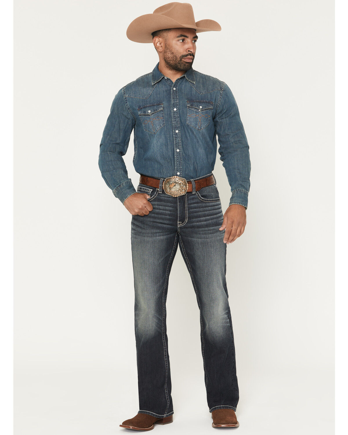 Product Name:  Ariat Men's Cade Medallion Print Long Sleeve Button-Down Western Shirt