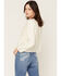 Image #4 - Wild Moss Women's Western Embroidered Long Sleeve Peasant Top, Cream, hi-res