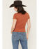 Image #4 - Blue Life Women's Sunny Lace Button-Up Top, Rust Copper, hi-res