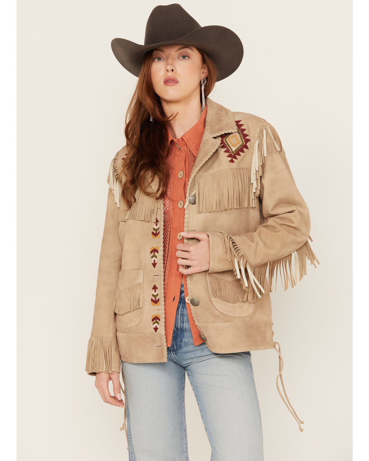 Image #1 - Double D Ranch Women's Ennis Fringe Jacket, , hi-res