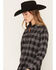 Image #2 - Idyllwind Women's Dosia Rhinestone Plaid Print Long Sleeve Button-Down Flannel Shirt, Black, hi-res