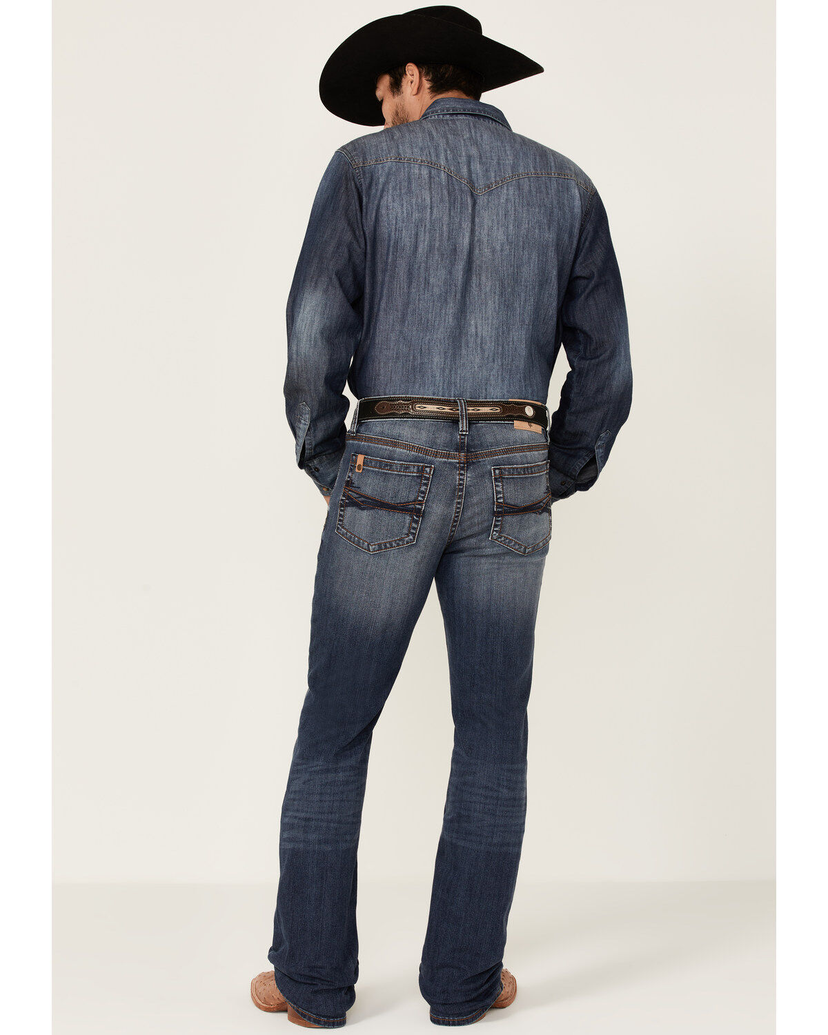 Image #3 - Cody James Core Men's Yuma Wash Wyatt Slim Bootcut Performance Stretch Denim Jeans, Blue, hi-res