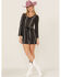 Image #2 - Sadie & Sage Women's Never Too Much Stripe Mini Dress, Black, hi-res