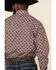 Image #3 - Resistol Men's Red Orchard Geo Print Long Sleeve Western Shirt, Red, hi-res