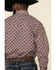 Image #3 - Resistol Men's Red Orchard Geo Print Long Sleeve Western Shirt , Red, hi-res