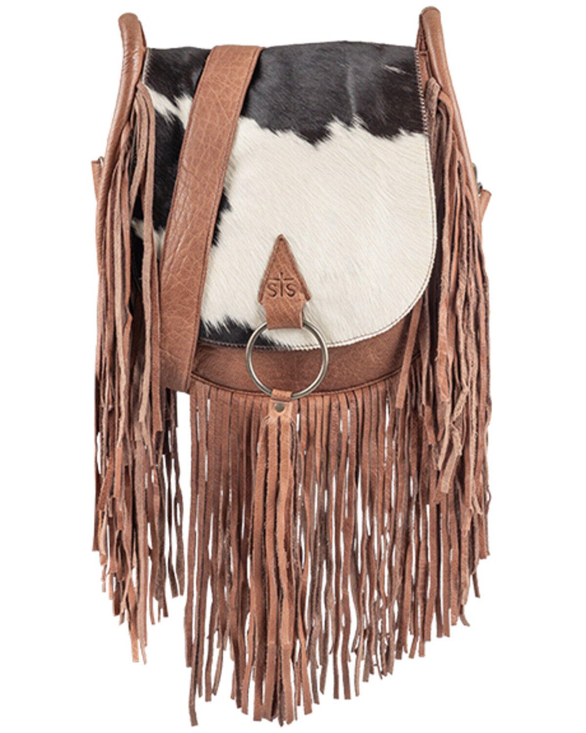 Image #1 - STS Ranchwear By Carroll Women's Indie Saddle Crossbody Bag, Brown, hi-res