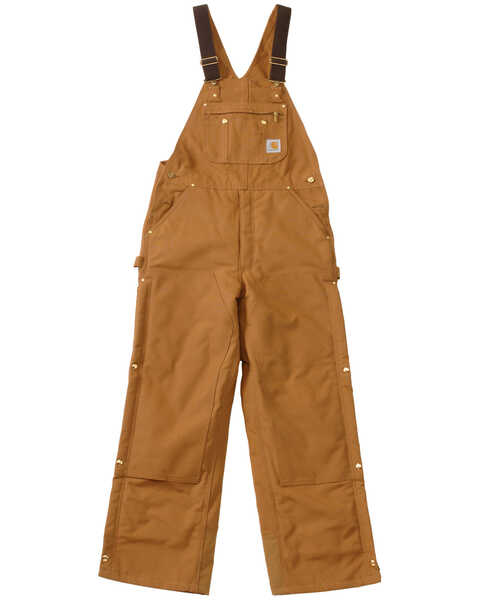 Image #1 - Carhartt Men's Quilt-Lined Zip-To-Thigh Bib Overalls - Big & Tall, , hi-res