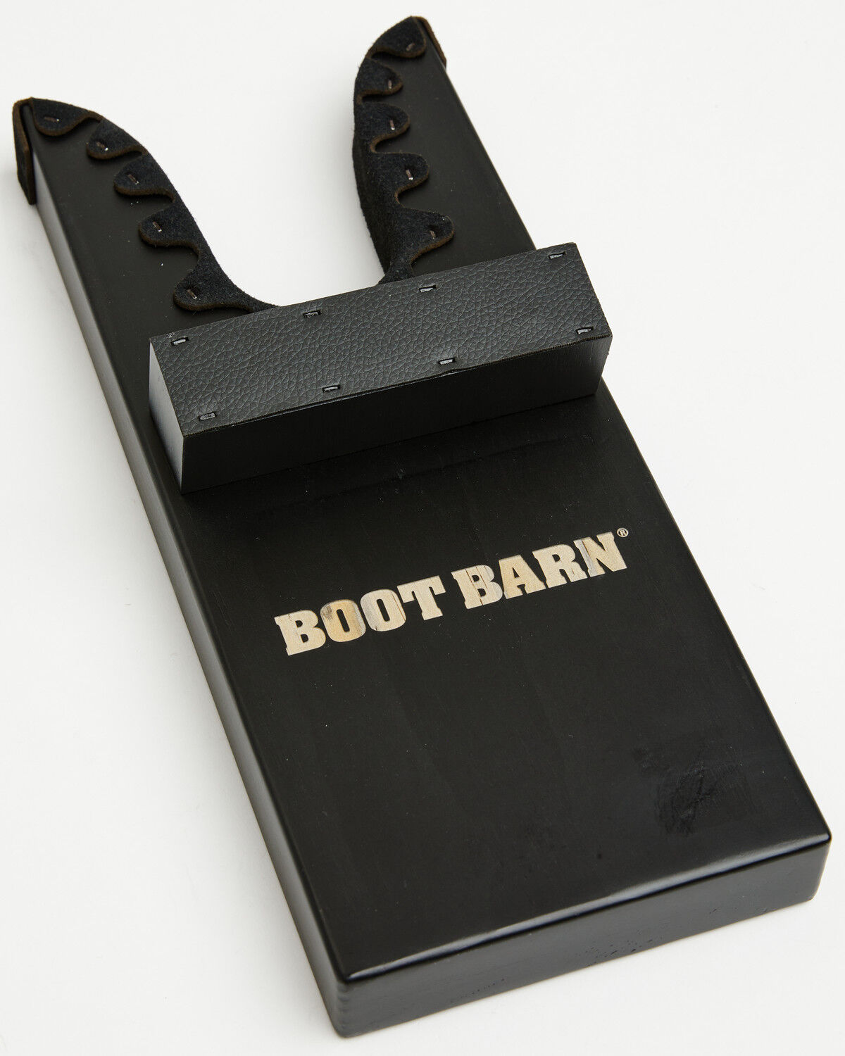 Image #3 - Boot Barn Saddlehorn Tooled Steerhead Boot Jack, Black, hi-res