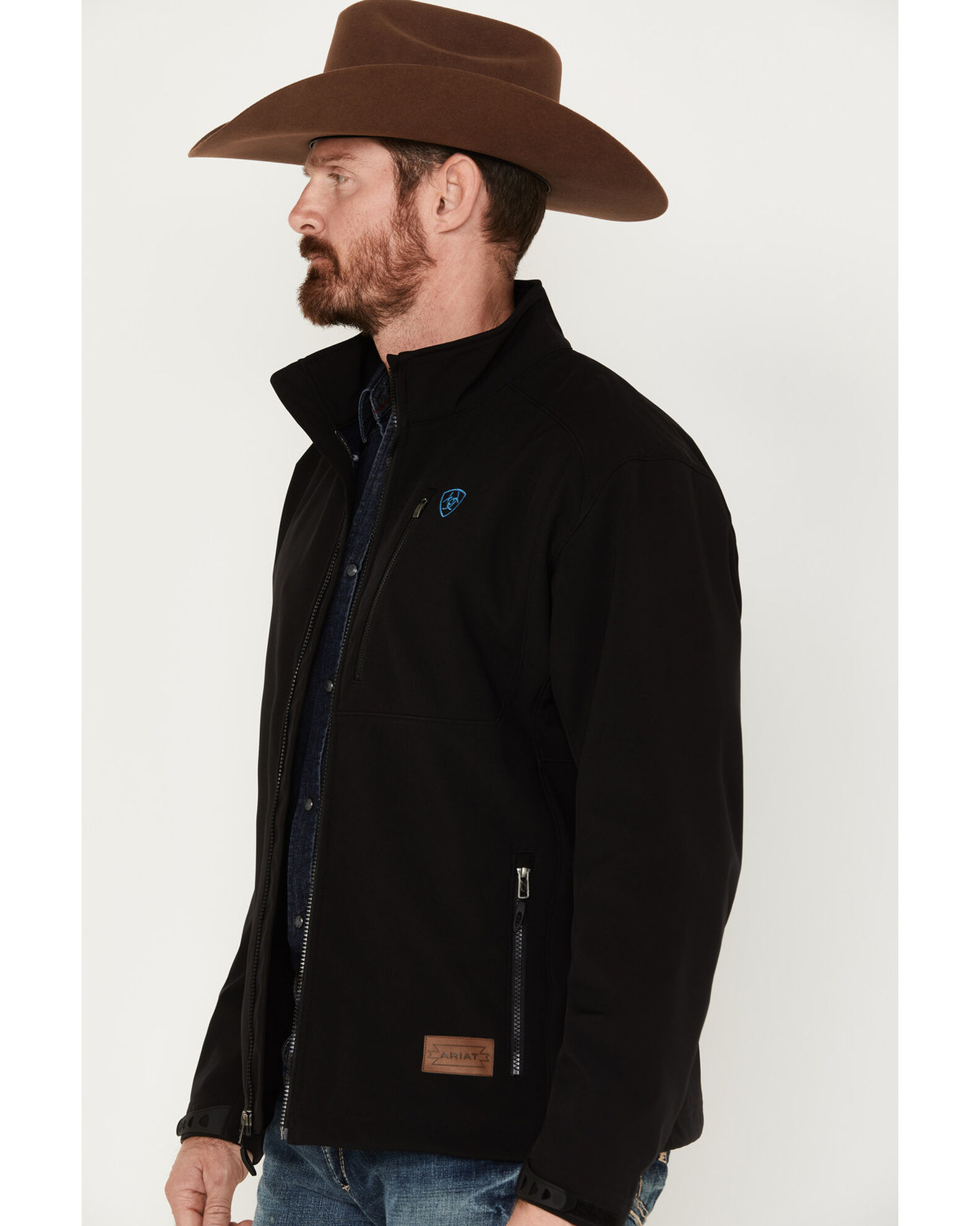 Ariat men's black discount team logo jacket