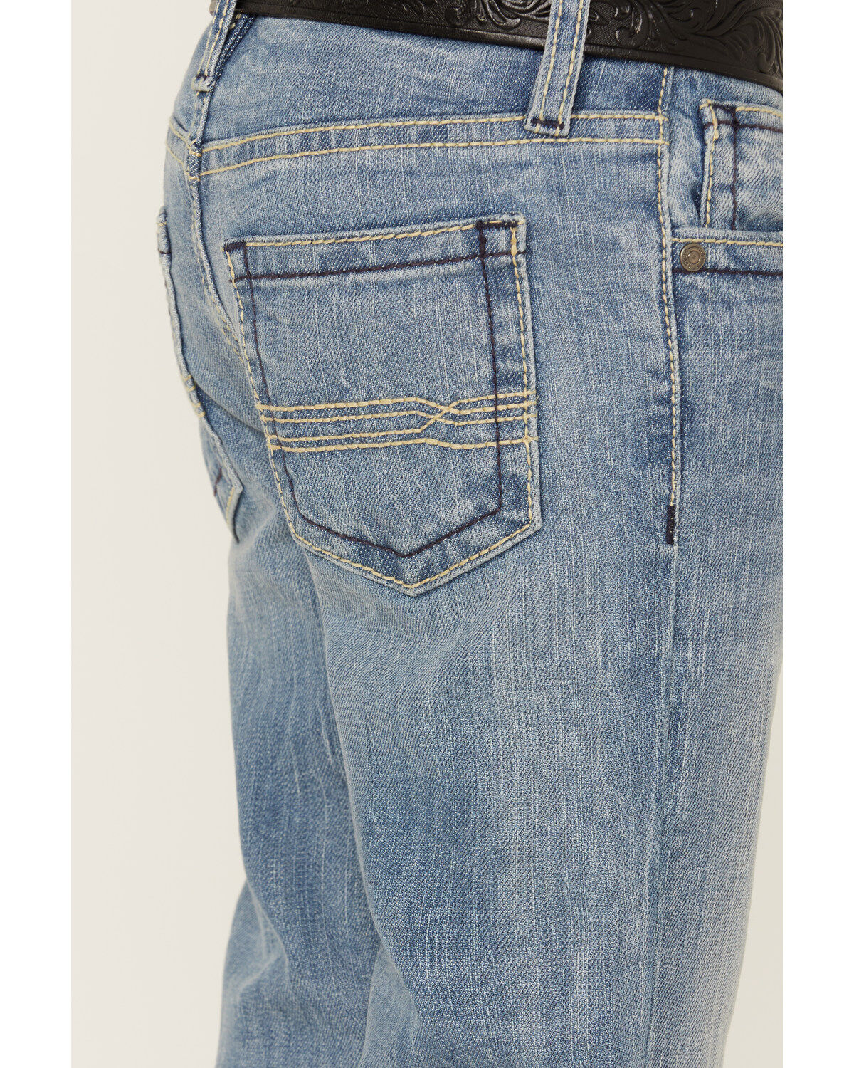 Cody James Little Boys' Cloverleaf Light Wash Slim Stretch