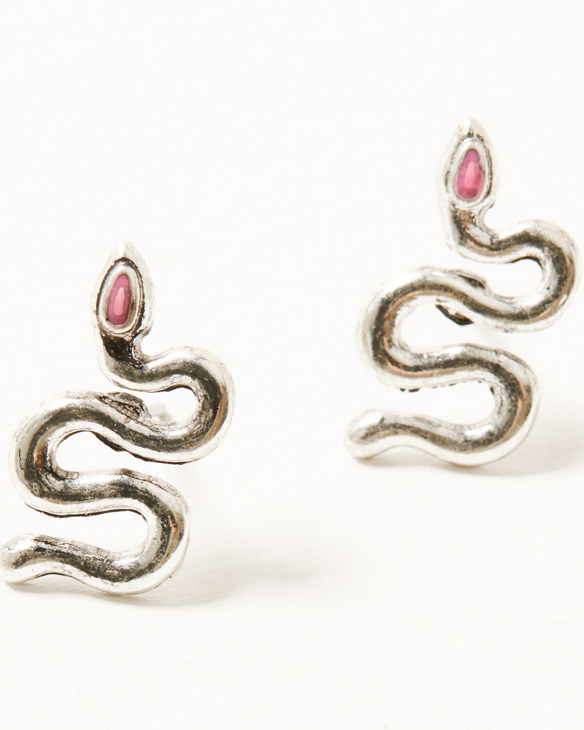 Image #3 - Shyanne Women's Snake And Stone Earring Set, Pink, hi-res