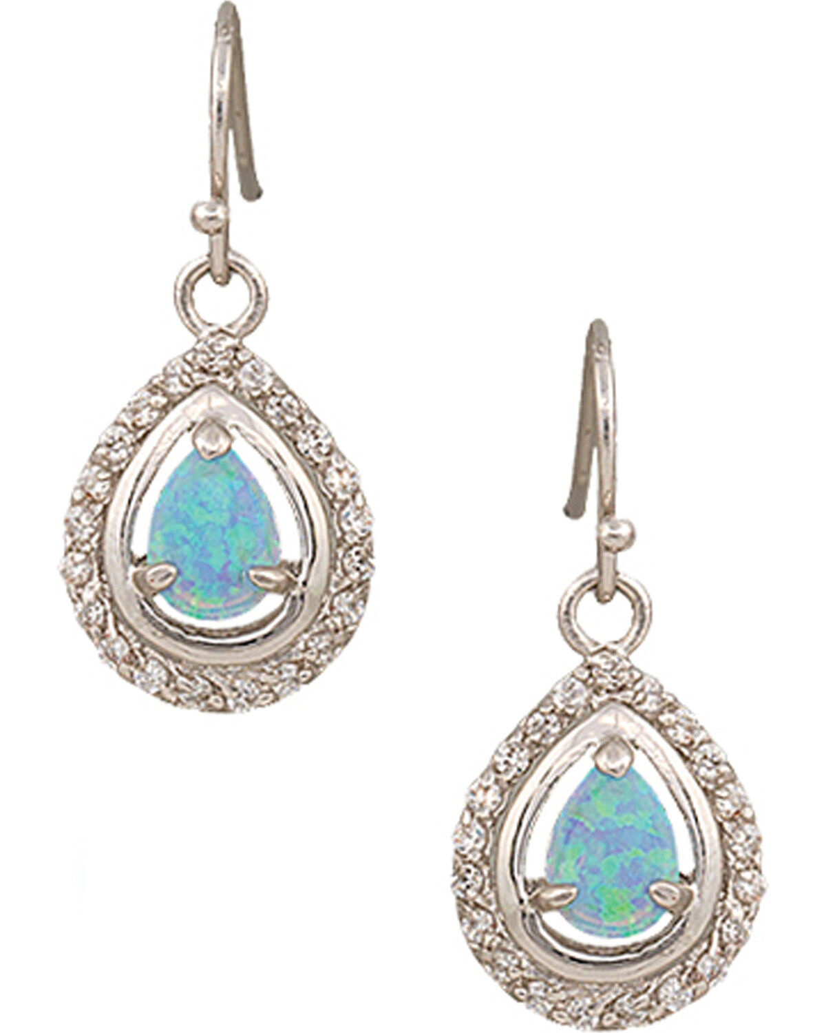 Image #1 - Montana Silversmiths Women's Opal Drop Earrings, Silver, hi-res