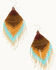 Image #2 - Idyllwind Women's Copperlily Seed Bead Earrings, Turquoise, hi-res