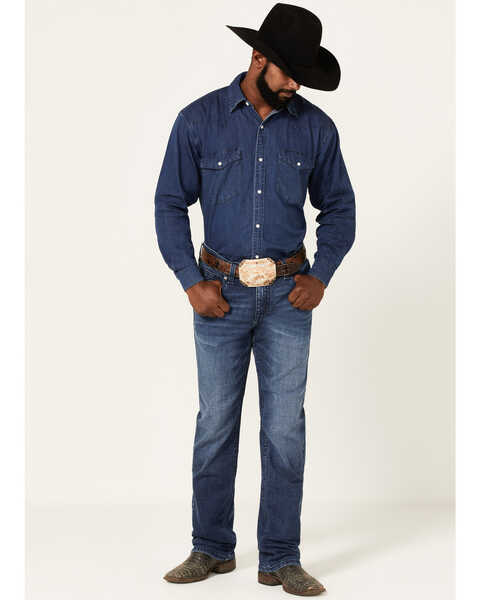 Cody James Men's Howdy Medium Dark Wash Stretch Slim Straight Jeans ...