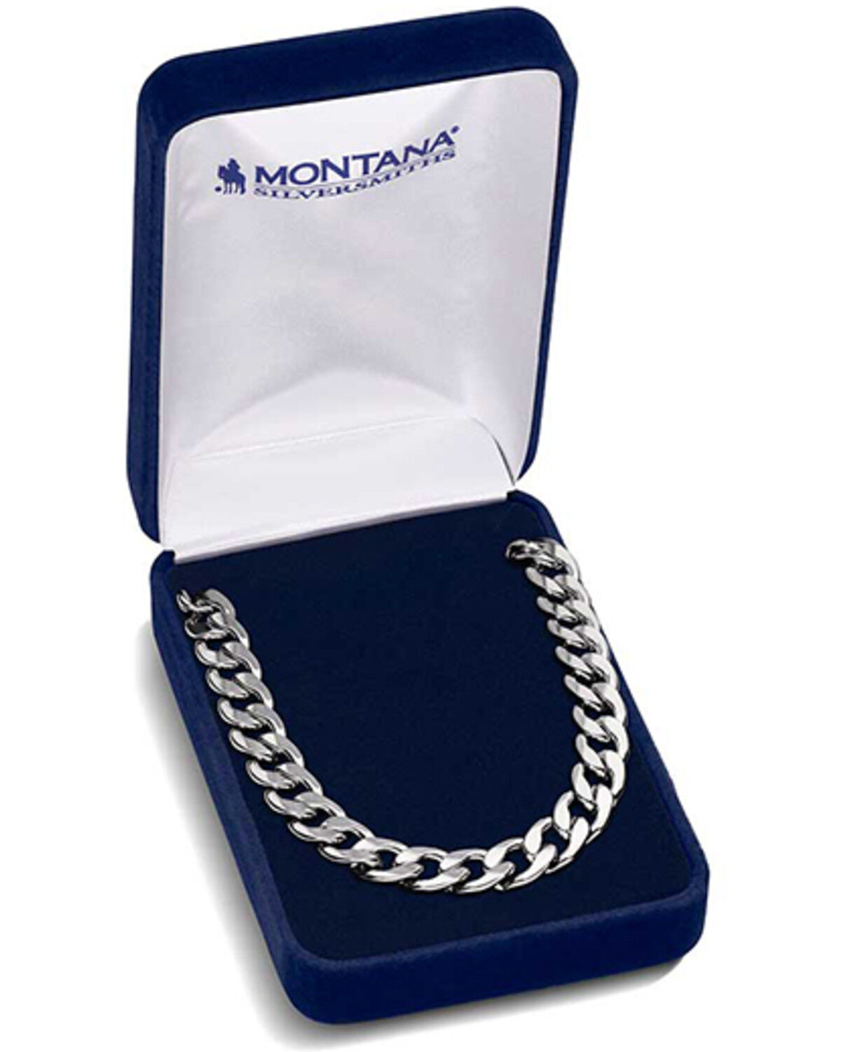 Image #3 - Montana Silversmiths Men's Chain Link Necklace, Silver, hi-res