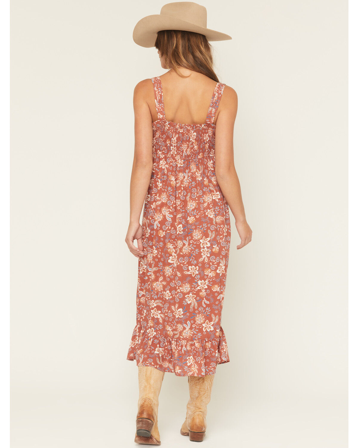 Product Name:  Cotton & Rye Women's Floral Print Sleeveless Button-Down Midi Dress