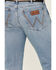 Image #4 - Wrangler Retro Men's Light Wash Flintlock Slim Bootcut Stretch Denim Jeans - Long, Light Wash, hi-res