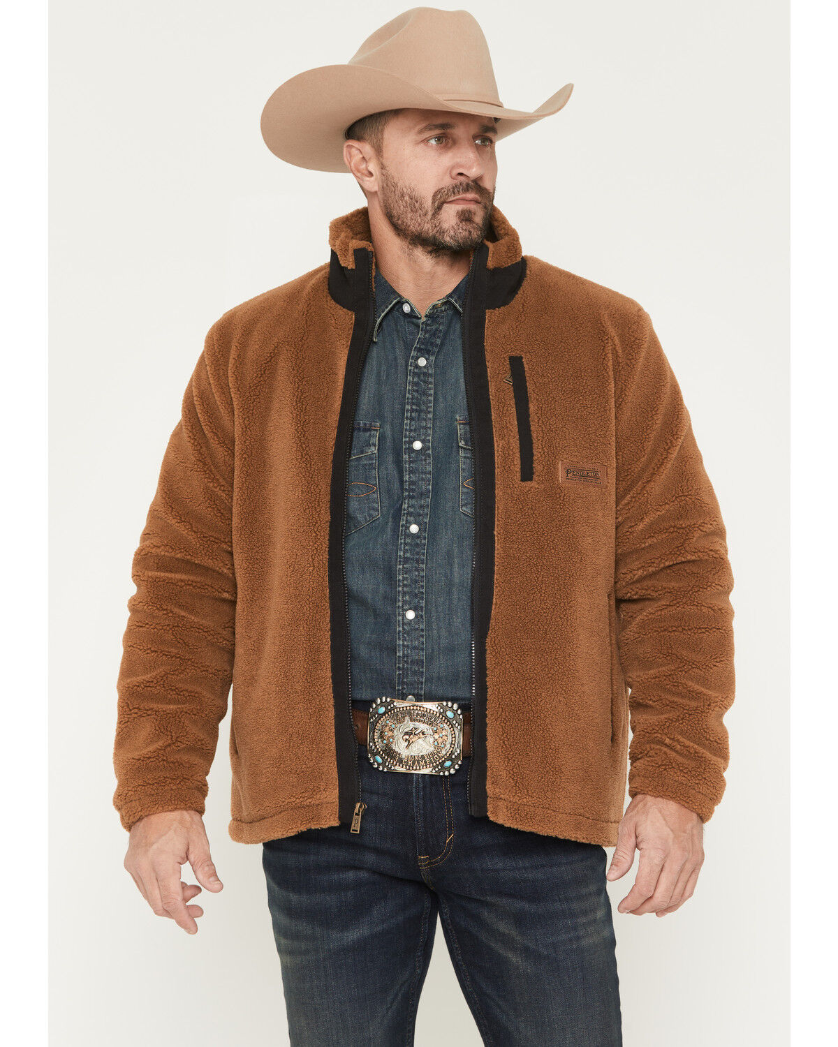 Image #1 - Pendleton Men's Tahuya Autumn StarBerber Jacket, Bronze, hi-res